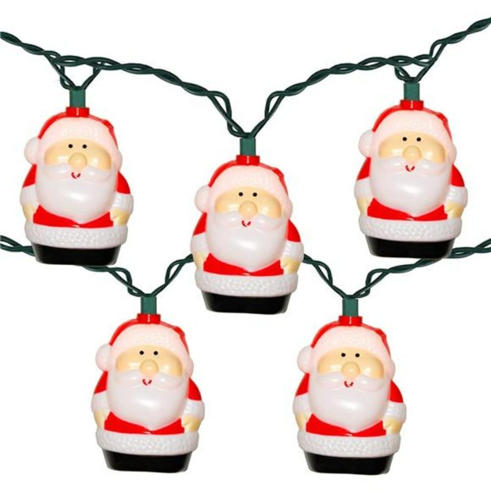 8.5Ft 10 Santa Claus Decorations Lights, Santa Claus Novelty Fairy Lights